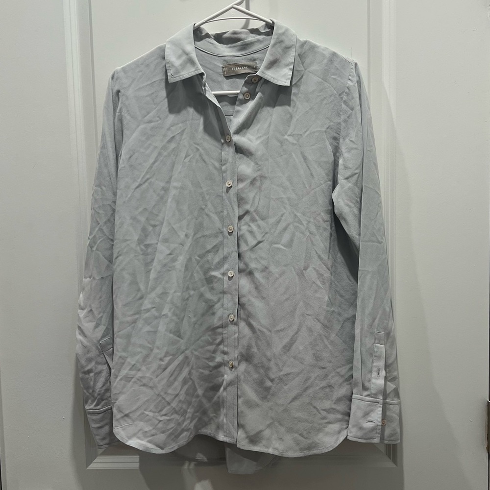 Everlane Light Gray Button Down Shirt